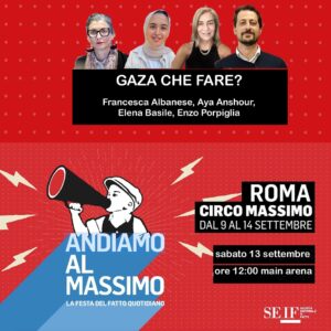 Andiamo al Massimo: Sabato 13 Settembre Elena Basile alla Festa del Fatto Quotidiano