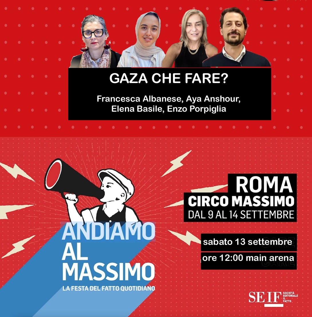 Andiamo al Massimo: Sabato 13 Settembre Elena Basile alla Festa del Fatto Quotidiano